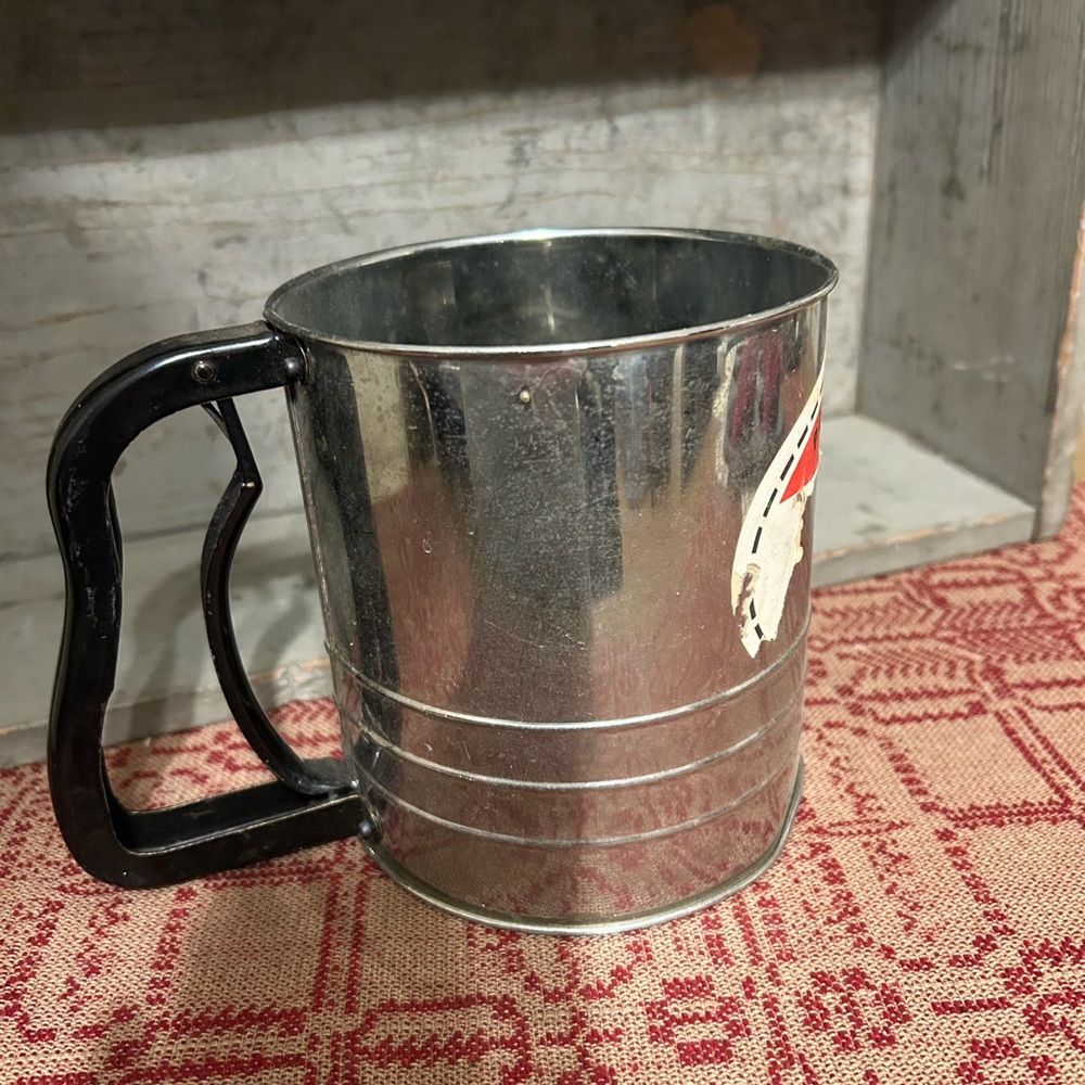 Vintage flour sifter